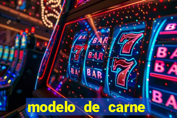 modelo de carne para pagamento